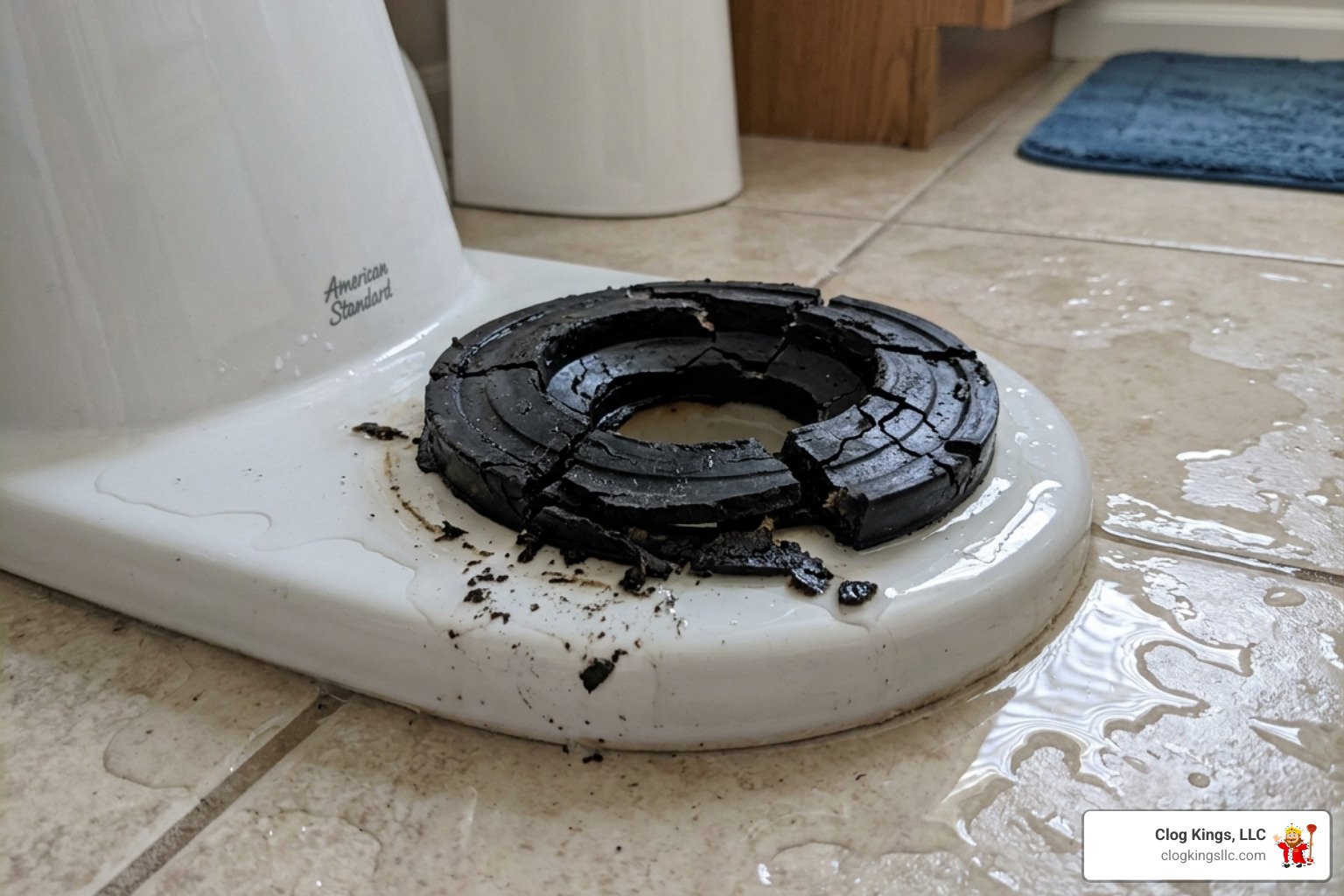 broken toilet seal