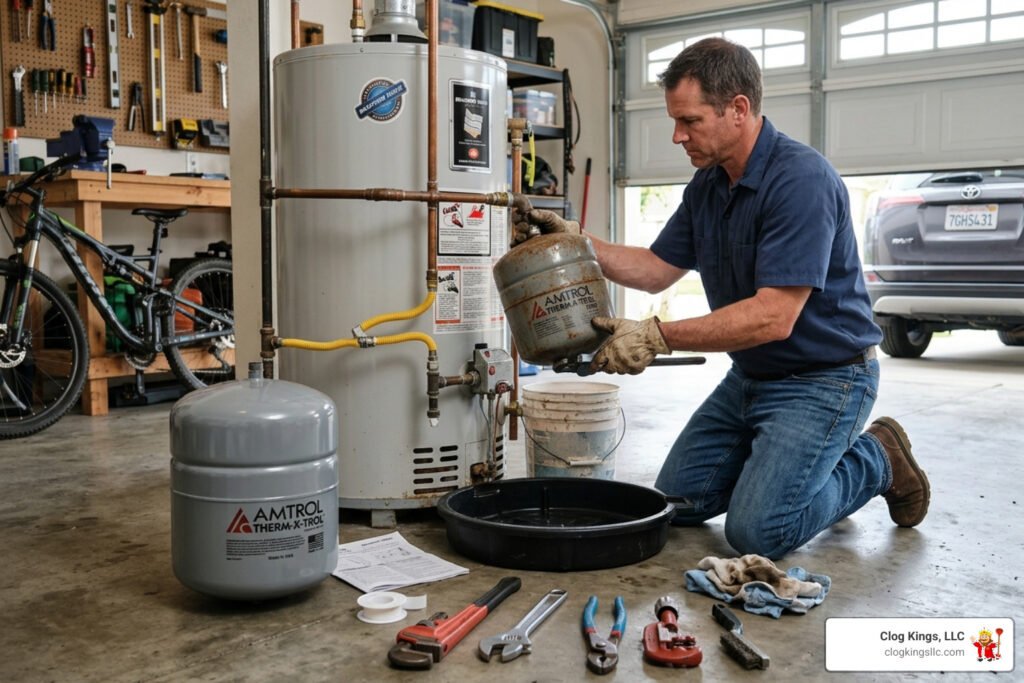 changing out an expansion tank