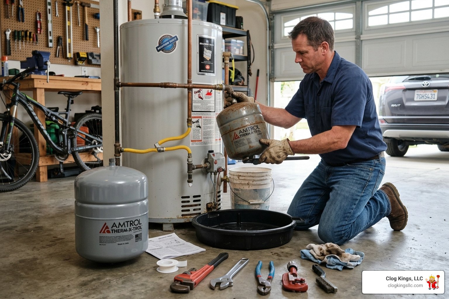 changing out an expansion tank