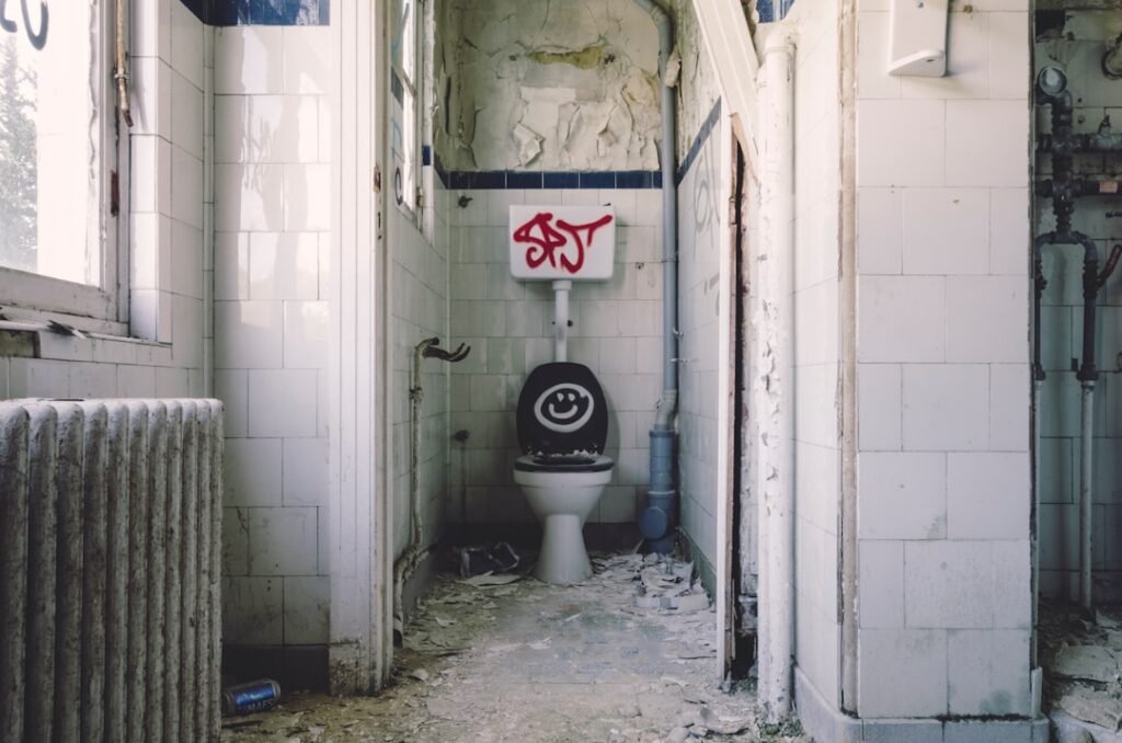 fix broken toilet